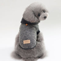 HKM-6982973 Hooded Snowflake Pet Clothing for Dogs - Casual Cotton Two-Legged Design