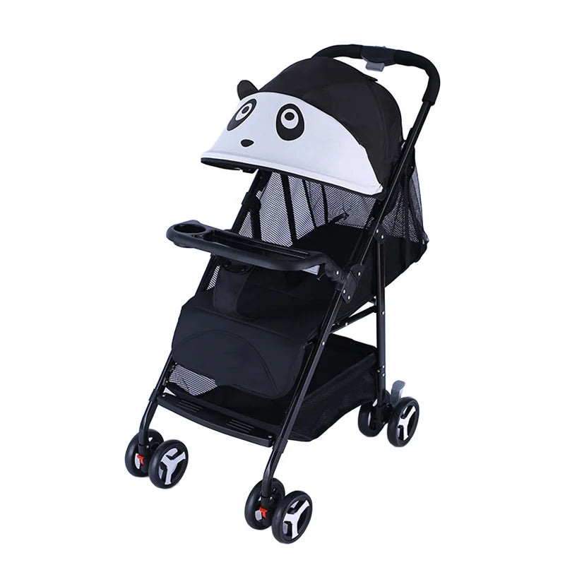 HKM-698323 Lightweight One-Hand Foldable Baby Stroller with Adorable Animal Design for Children Aged 0-3 Years