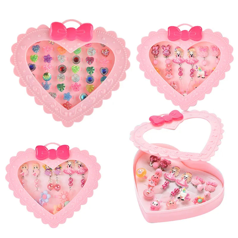 HKM-698387 Girl's Princess Jewelry Play Set - Indoor Pretend Play Toys for Kids, Perfect Gift for Ages 2-4