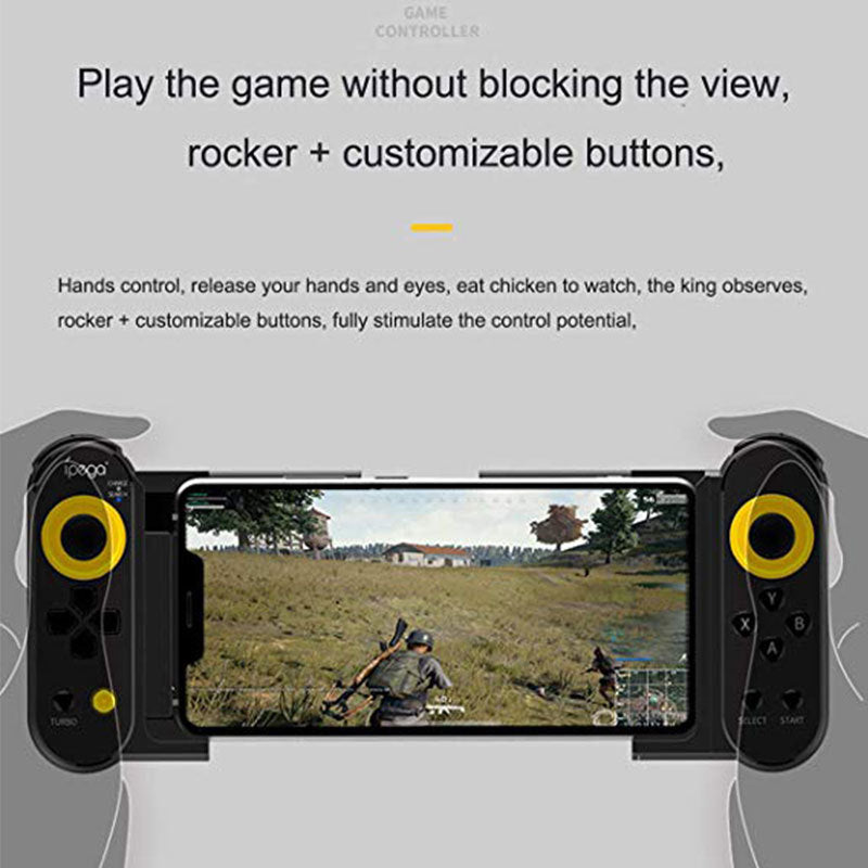 HKM-698451 Wireless Mobile Game Controller Compatible with iOS and Android Devices - PG9167 Adjustable Design for Smartphones and Tablets