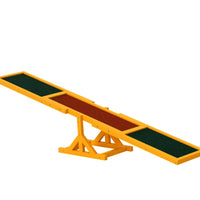 HKM-6985405 Wooden Dog Agility Seesaw for Training and Exercise, Weather-Resistant, 71 Inches Long