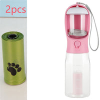 HKM-6986429 3-in-1 Portable Water Bottle & Food Feeder with Poop Dispenser for Pets - Leak-Proof, Convenient, and Compact Design