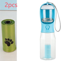 HKM-6986429 3-in-1 Portable Water Bottle & Food Feeder with Poop Dispenser for Pets - Leak-Proof, Convenient, and Compact Design