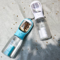 HKM-6986429 3-in-1 Portable Water Bottle & Food Feeder with Poop Dispenser for Pets - Leak-Proof, Convenient, and Compact Design
