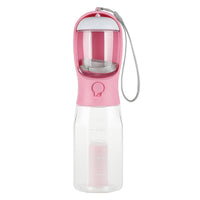 HKM-6986429 3-in-1 Portable Water Bottle & Food Feeder with Poop Dispenser for Pets - Leak-Proof, Convenient, and Compact Design