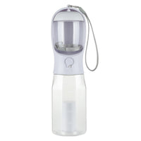 HKM-6986429 3-in-1 Portable Water Bottle & Food Feeder with Poop Dispenser for Pets - Leak-Proof, Convenient, and Compact Design