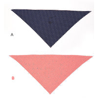HKM-6987965 American Flag Triangle Pet Scarf - Cotton Absorbent Towel for Medium Dogs (Blue Red, 66x45cm)