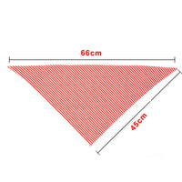 HKM-6987965 American Flag Triangle Pet Scarf - Cotton Absorbent Towel for Medium Dogs (Blue Red, 66x45cm)