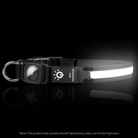 HKM-6988349 Waterproof LED Pet Collar with Luminous Fiber and Color Options for All Seasons