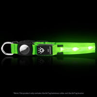 HKM-6988349 Waterproof LED Pet Collar with Luminous Fiber and Color Options for All Seasons