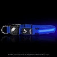 HKM-6988349 Waterproof LED Pet Collar with Luminous Fiber and Color Options for All Seasons