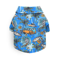 HKM-6988733 Hawaiian Style Pet Shirt for Cats and Dogs ¨C Comfortable Polyester Fabric, Multiple Sizes Available