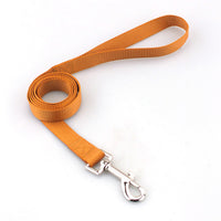 HKM-6990141 Durable Solid Color Nylon Dog Leash - Multiple Color Options Available