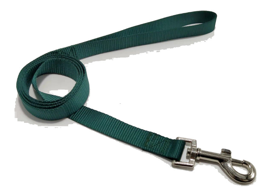 HKM-6990141 Durable Solid Color Nylon Dog Leash - Multiple Color Options Available