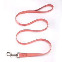 HKM-6990141 Durable Solid Color Nylon Dog Leash - Multiple Color Options Available