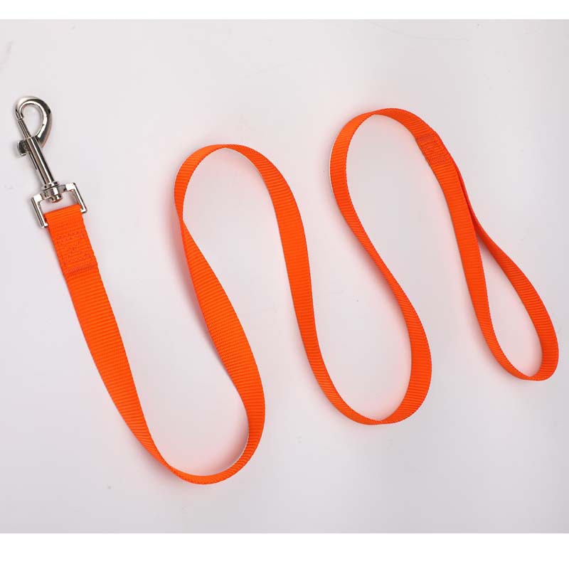 HKM-6990141 Durable Solid Color Nylon Dog Leash - Multiple Color Options Available