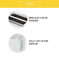 HKM-699027 Custom Electric Bread Toaster - 750W, Dual Slice, Compact Design for Efficient Toasting
