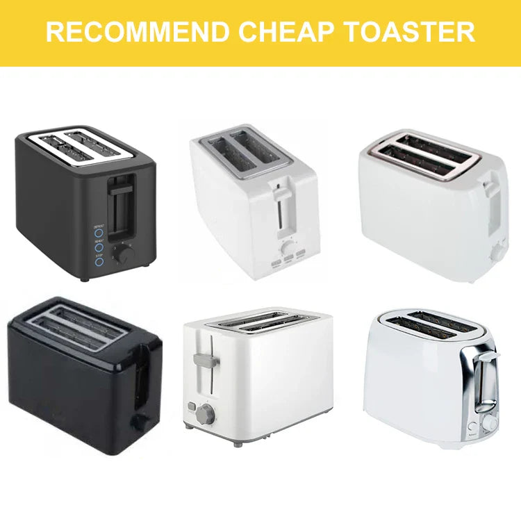 HKM-699027 Custom Electric Bread Toaster - 750W, Dual Slice, Compact Design for Efficient Toasting