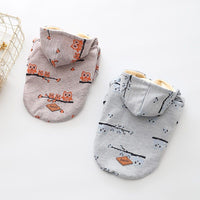 HKM-6990909 Casual Cotton Pet Sweater with Zipper - Blue & Pink, Sizes S to XXL