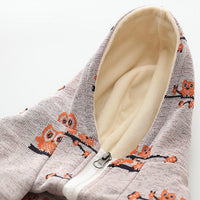 HKM-6990909 Casual Cotton Pet Sweater with Zipper - Blue & Pink, Sizes S to XXL