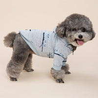HKM-6990909 Casual Cotton Pet Sweater with Zipper - Blue & Pink, Sizes S to XXL