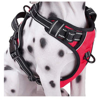 HKM-6992189 Adjustable Breathable Reflective Chest Harness for Medium to Large Dogs - Explosion-Proof Pet Vest