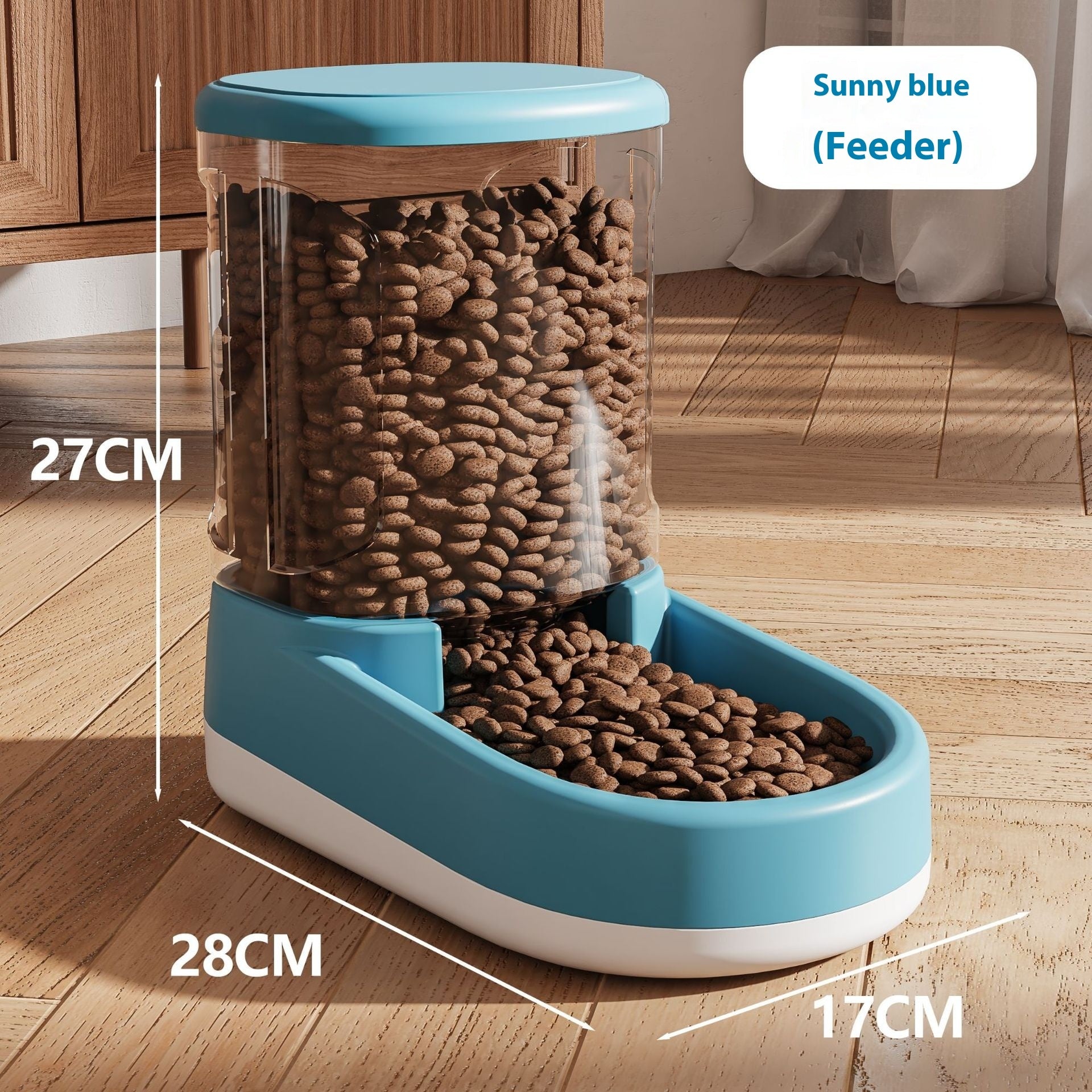 HKM-6992317 Large Capacity 3.8L Pet Water Feeder in Elegant Gray, Sunshine Blue, and Spring Pink