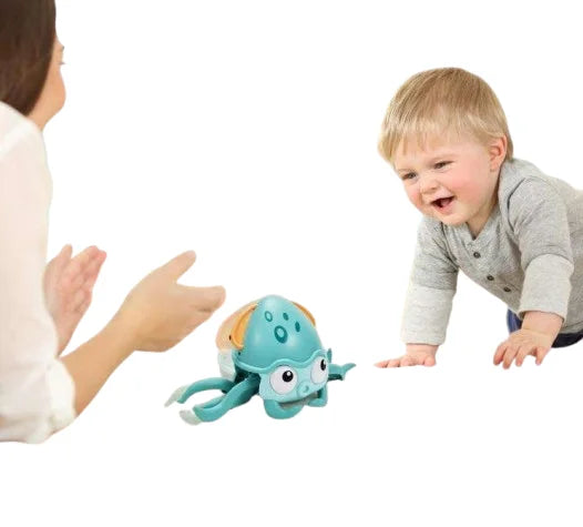 HKM-699283 Electric Crawling Octopus Toy for Kids with Light and Music - Educational Fun Toy for Infants and Toddlers