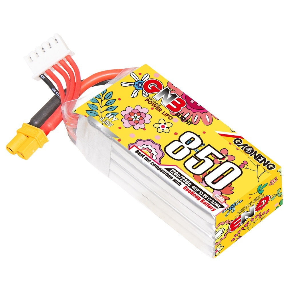HKM-699347 High Energy 850mAh 4S 15.2V 120C Model Airplane Battery with XT30 Plug