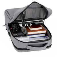 HKM-699347 Large Capacity Waterproof Laptop Backpack with USB Charging Port for Daily Travel and Outdoor Use
