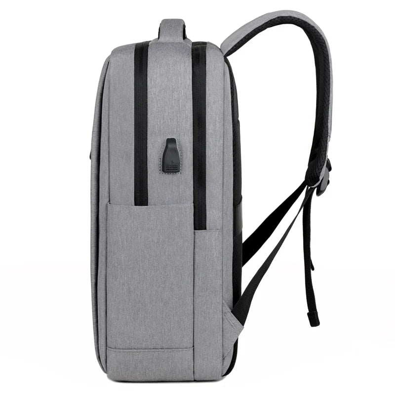 HKM-699347 Large Capacity Waterproof Laptop Backpack with USB Charging Port for Daily Travel and Outdoor Use