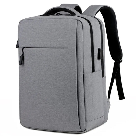 HKM-699347 Large Capacity Waterproof Laptop Backpack with USB Charging Port for Daily Travel and Outdoor Use
