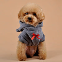 HKM-6994493 Cozy Four-Legged Coral Fleece Pet Outfit for Dogs