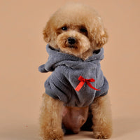 HKM-6994493 Cozy Four-Legged Coral Fleece Pet Outfit for Dogs