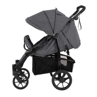 HKM-699475 2-in-1 Luxury Twin Stroller with High Landscape Design, Aluminium Frame and Dual Baskets for Infants