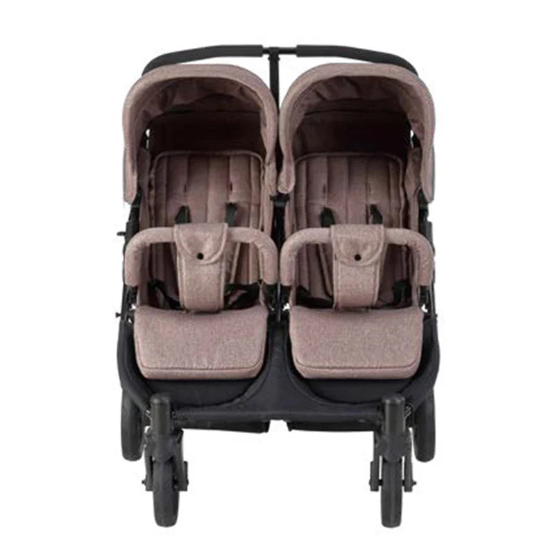 HKM-699475 2-in-1 Luxury Twin Stroller with High Landscape Design, Aluminium Frame and Dual Baskets for Infants
