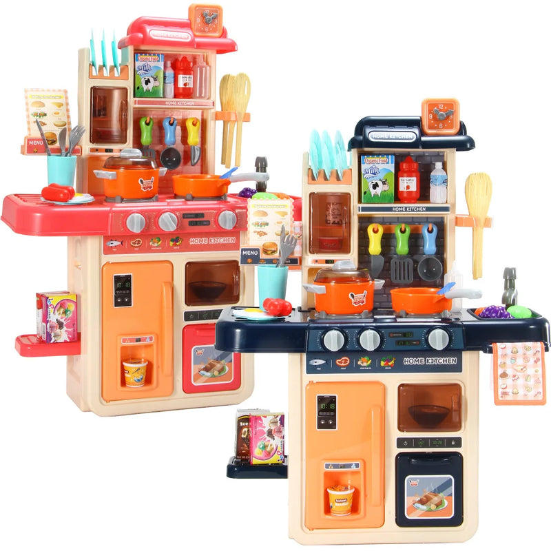 HKM-699539 Educational Plastic Cooking Playset with Real Sound and Light for Kids Ages 2-14