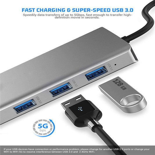 HKM-699667 Twelve-in-One USB Hub Docking Station with 5Gbps Data Transmission
