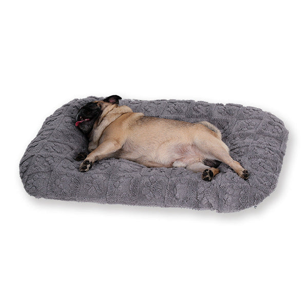 HKM-6997949 Soft Plush Flannel Pet Bed - Warm Thick Comfortable Mattress for Cats and Dogs, Machine Washable, Available in Multiple Sizes