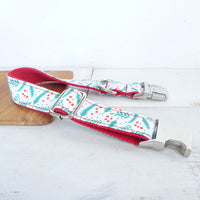 HKM-6998077 Christmas Leaf Design Polyester Dog Collar - Multiple Sizes Available