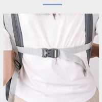 HKM-6998333 Breathable Mesh Pet Dog Backpack in Gray - Medium Polyester Carrier