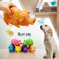 HKM-6999357 Durable Latex Interactive Chew Toy for Dogs with Squeaker and Teeth Grinding Design