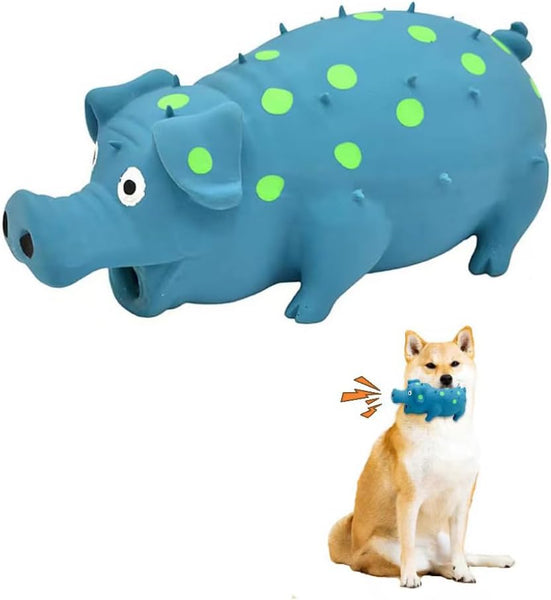 HKM-6999357 Durable Latex Interactive Chew Toy for Dogs with Squeaker and Teeth Grinding Design