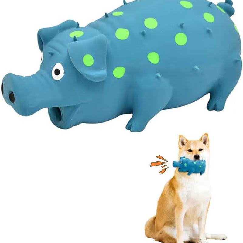 HKM-6999357 Durable Latex Interactive Chew Toy for Dogs with Squeaker and Teeth Grinding Design