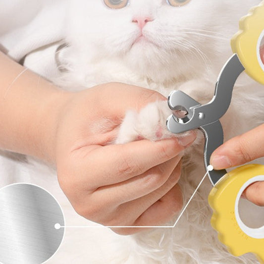 HKM-6999869 Universal Pet Nail Clippers for Dogs and Cats - Available in Lemon Yellow, Lake Blue, and Ivory White
