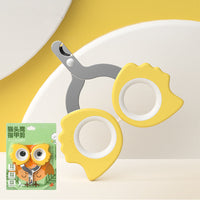 HKM-6999869 Universal Pet Nail Clippers for Dogs and Cats - Available in Lemon Yellow, Lake Blue, and Ivory White