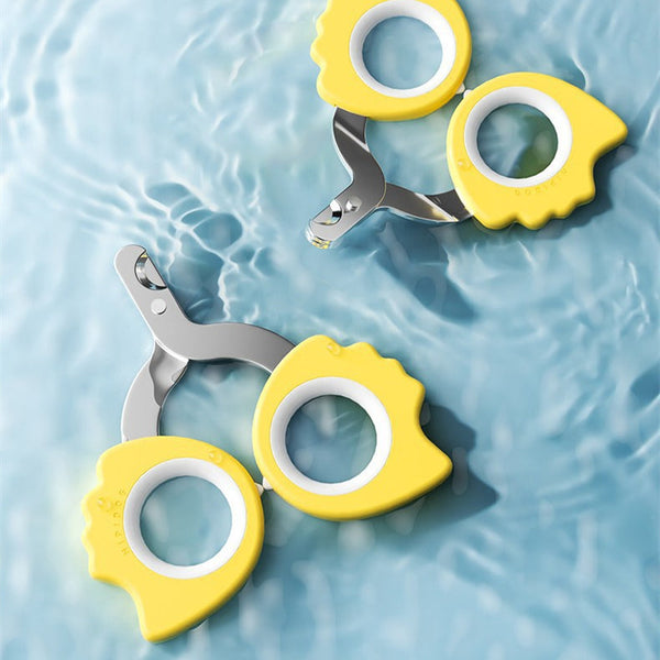 HKM-6999869 Universal Pet Nail Clippers for Dogs and Cats - Available in Lemon Yellow, Lake Blue, and Ivory White