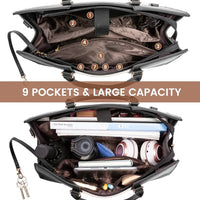 HKM-699987 Stylish 2-Piece Shoulder Bag Set with Clutch Wallet for Work, Travel, and Laptop Use