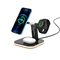 HKM-699987 Three-in-One Wireless Charging Stand with Magnetic Fast Charging for Devices