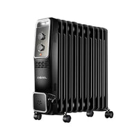HKM-700051 11 Fins 2500W Oil Filled Electric Radiator Heater with Adjustable Thermostat and Safety Features